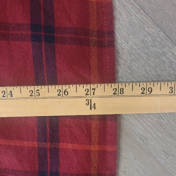 Carhartt Flannel Shirt Women's sz M Red/Black Long Sleeve Button Up Shirt - Picture 11 of 13